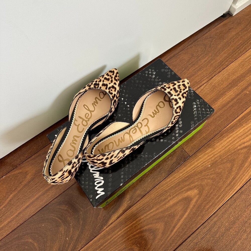 Sam Edelman Pointed Toe Cheetah Print Flats - Size 8.5